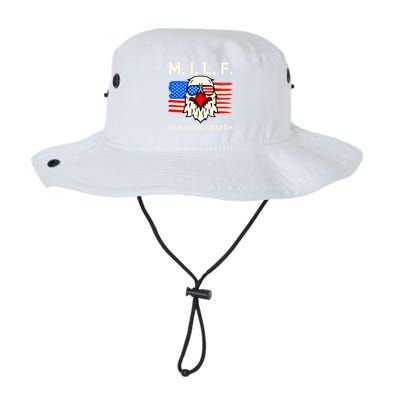 M I L F I Love Freedom Usa American Flag Gift Legacy Cool Fit Booney Bucket Hat