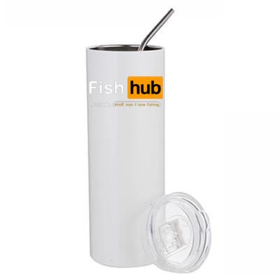 MILFMan I Love Fishing Funny Fishing Fishermen Stainless Steel Tumbler