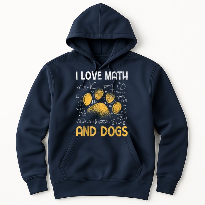 Mathematics I Love Dogs And Math Hoodie