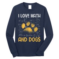 Mathematics I Love Dogs And Math Long Sleeve Shirt