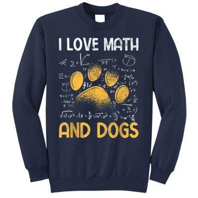 Mathematics I Love Dogs And Math Sweatshirt