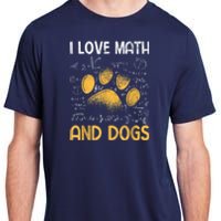 Mathematics I Love Dogs And Math Adult ChromaSoft Performance T-Shirt