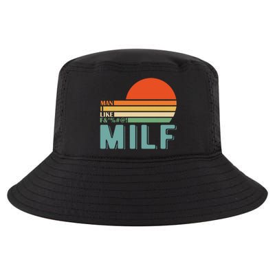 Milf I Love F Football I Heart Hot Moms I Heart Milfs Great Gift Cool Comfort Performance Bucket Hat