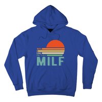 Milf I Love F Football I Heart Hot Moms I Heart Milfs Great Gift Hoodie