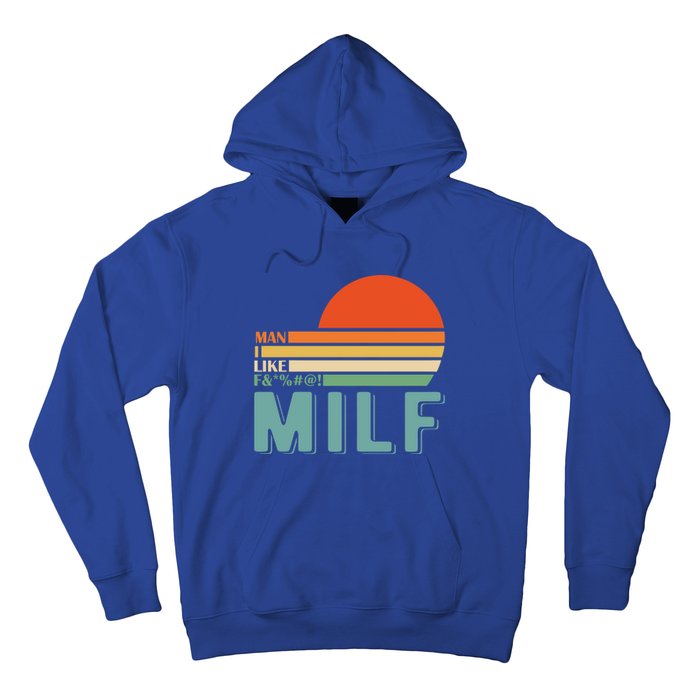 Milf I Love F Football I Heart Hot Moms I Heart Milfs Great Gift Hoodie