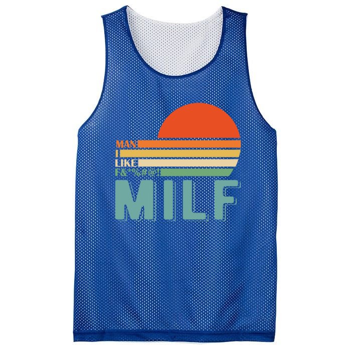 Milf I Love F Football I Heart Hot Moms I Heart Milfs Great Gift Mesh Reversible Basketball Jersey Tank