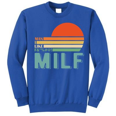 Milf I Love F Football I Heart Hot Moms I Heart Milfs Great Gift Tall Sweatshirt