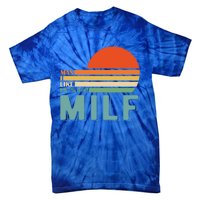 Milf I Love F Football I Heart Hot Moms I Heart Milfs Great Gift Tie-Dye T-Shirt