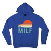 Milf I Love F Football I Heart Hot Moms I Heart Milfs Great Gift Tall Hoodie