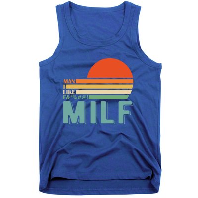 Milf I Love F Football I Heart Hot Moms I Heart Milfs Great Gift Tank Top