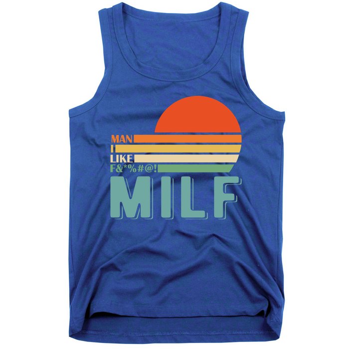 Milf I Love F Football I Heart Hot Moms I Heart Milfs Great Gift Tank Top