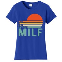 Milf I Love F Football I Heart Hot Moms I Heart Milfs Great Gift Women's T-Shirt