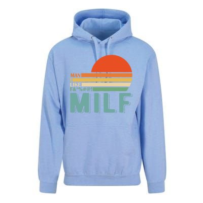 Milf I Love F Football I Heart Hot Moms I Heart Milfs Great Gift Unisex Surf Hoodie