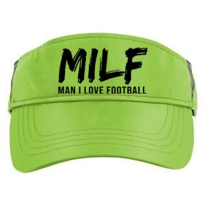 Man I Love Football Funny MILF Adult Drive Performance Visor