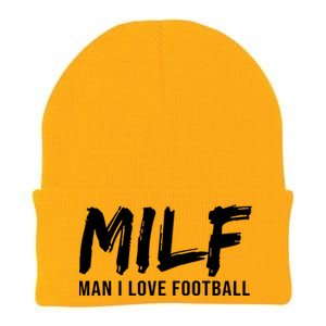 Man I Love Football Funny MILF Knit Cap Winter Beanie