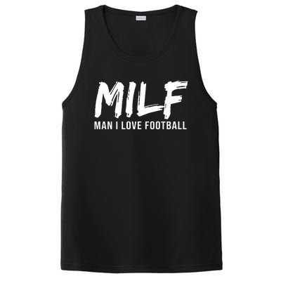 Man I Love Football Funny MILF PosiCharge Competitor Tank