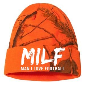 Man I Love Football Funny MILF Kati Licensed 12" Camo Beanie