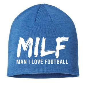 Man I Love Football Funny MILF Sustainable Beanie