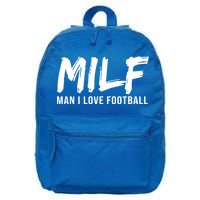 Man I Love Football Funny MILF 16 in Basic Backpack