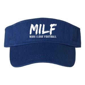 Man I Love Football Funny MILF Valucap Bio-Washed Visor