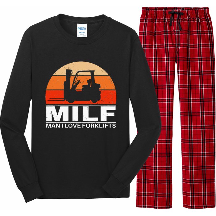 Man I Love Forklifts Long Sleeve Pajama Set