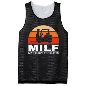 Man I Love Forklifts Mesh Reversible Basketball Jersey Tank