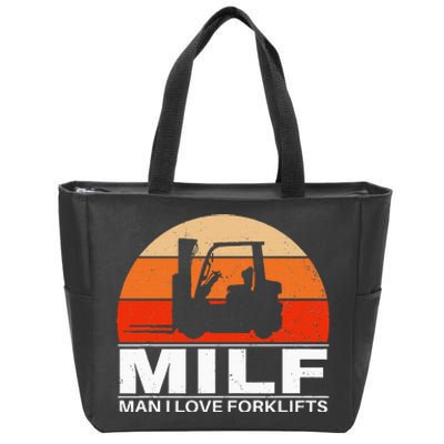 Man I Love Forklifts Zip Tote Bag