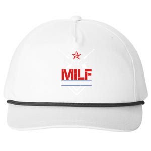 Milf I Love Firearms Gun Owners Patriotic Pro Usa Design Meaningful Gift Snapback Five-Panel Rope Hat