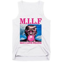 Man I Love Felons Trump Funny Donald Trump Republican Trump 2024 Tank Top