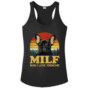 Milf I Love Frenchie Funny Saying French Bulldog Lovers Cool Gift Ladies PosiCharge Competitor Racerback Tank