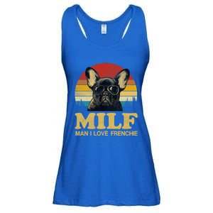 Milf I Love Frenchie Funny Saying French Bulldog Lovers Cool Gift Ladies Essential Flowy Tank