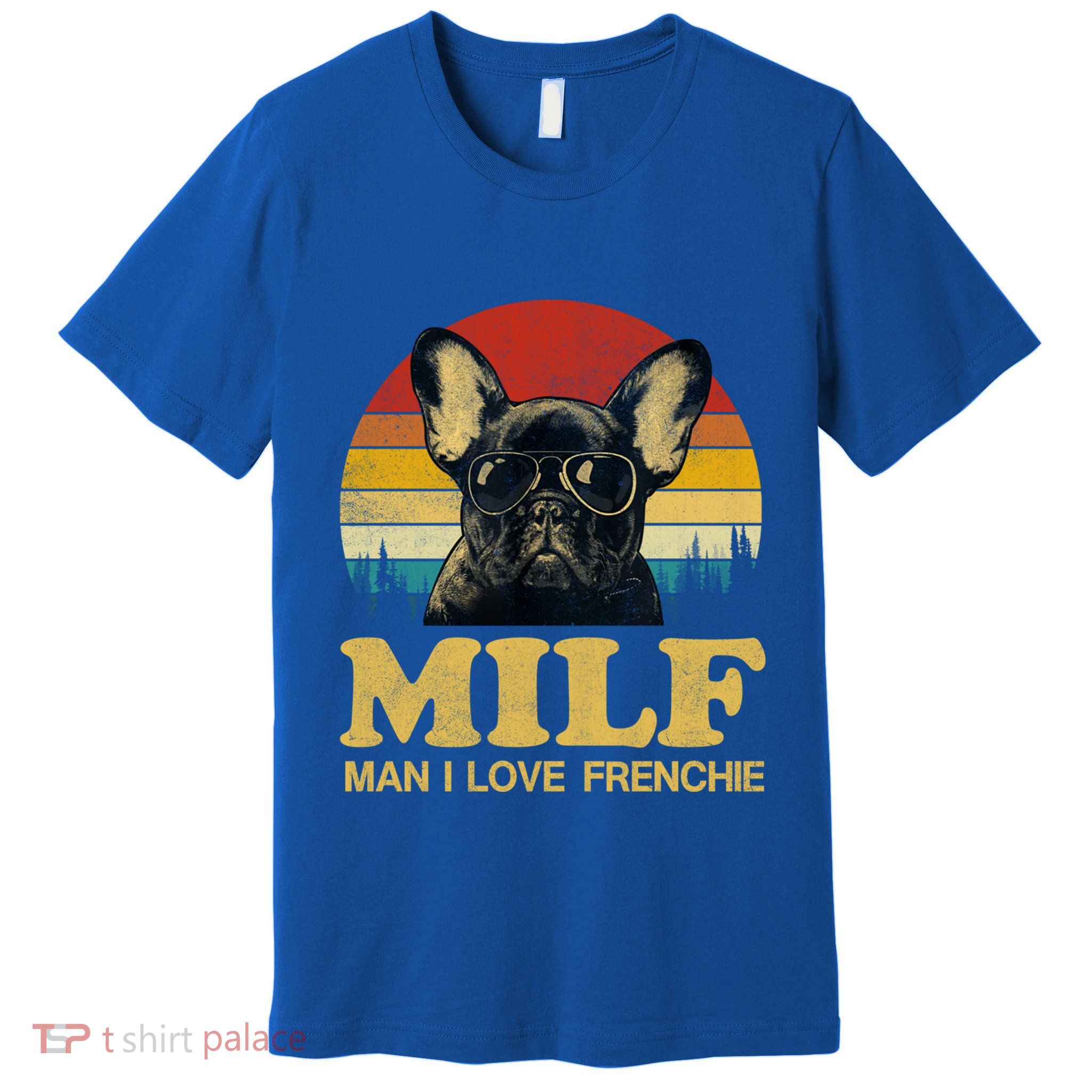 Milf I Love Frenchie Funny Saying French Bulldog Lovers Cool Gift Premium T-Shirt