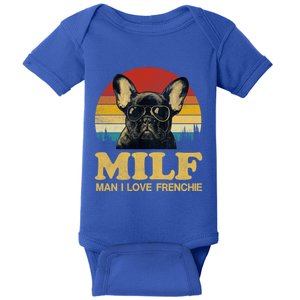 Milf I Love Frenchie Funny Saying French Bulldog Lovers Cool Gift Baby Bodysuit