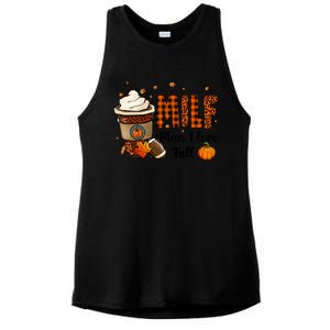 Milf I Love Fall Football Lover Pumpkin Spice Great Gift Ladies PosiCharge Tri-Blend Wicking Tank