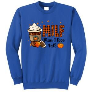 Milf I Love Fall Football Lover Pumpkin Spice Great Gift Sweatshirt