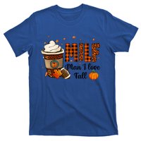 Milf I Love Fall Football Lover Pumpkin Spice Great Gift T-Shirt