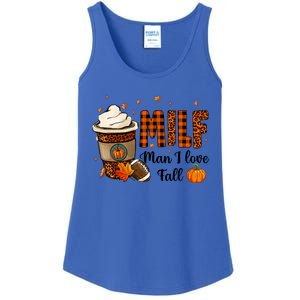 Milf I Love Fall Football Lover Pumpkin Spice Great Gift Ladies Essential Tank