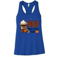 Milf I Love Fall Football Lover Pumpkin Spice Great Gift Women's Racerback Tank