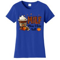 Milf I Love Fall Football Lover Pumpkin Spice Great Gift Women's T-Shirt