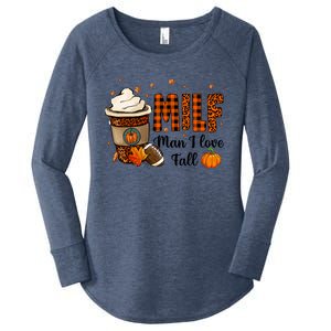 Milf I Love Fall Football Lover Pumpkin Spice Great Gift Women's Perfect Tri Tunic Long Sleeve Shirt