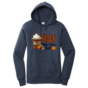 Milf I Love Fall Football Lover Pumpkin Spice Great Gift Women's Pullover Hoodie