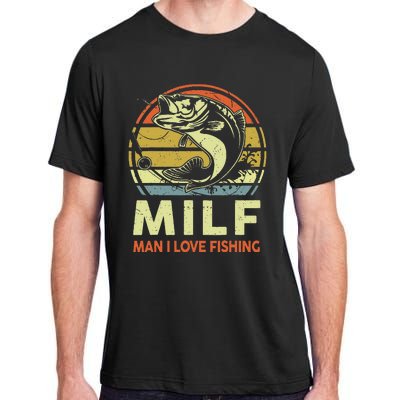 Man I Love Fishing Fly Fish Fisherman Funny Bass Dad Adult ChromaSoft Performance T-Shirt