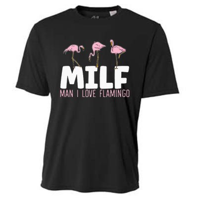 Man I Love Flamingos Bird Lover Summer Flamingo Cooling Performance Crew T-Shirt