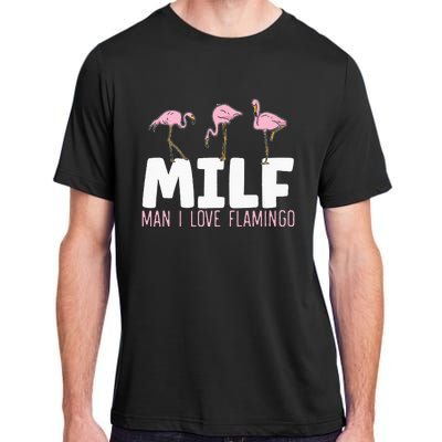 Man I Love Flamingos Bird Lover Summer Flamingo Adult ChromaSoft Performance T-Shirt