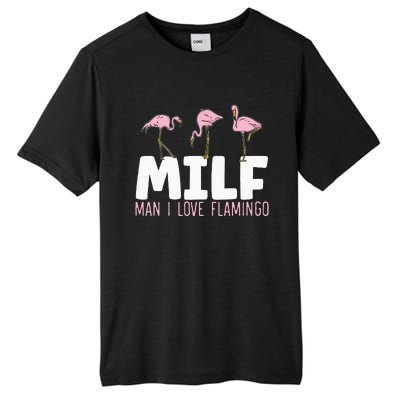 Man I Love Flamingos Bird Lover Summer Flamingo Tall Fusion ChromaSoft Performance T-Shirt