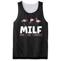 Man I Love Flamingos Bird Lover Summer Flamingo Mesh Reversible Basketball Jersey Tank