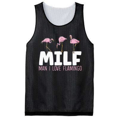 Man I Love Flamingos Bird Lover Summer Flamingo Mesh Reversible Basketball Jersey Tank