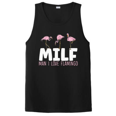 Man I Love Flamingos Bird Lover Summer Flamingo PosiCharge Competitor Tank