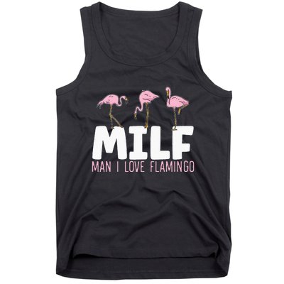 Man I Love Flamingos Bird Lover Summer Flamingo Tank Top