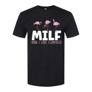 Man I Love Flamingos Bird Lover Summer Flamingo Softstyle CVC T-Shirt